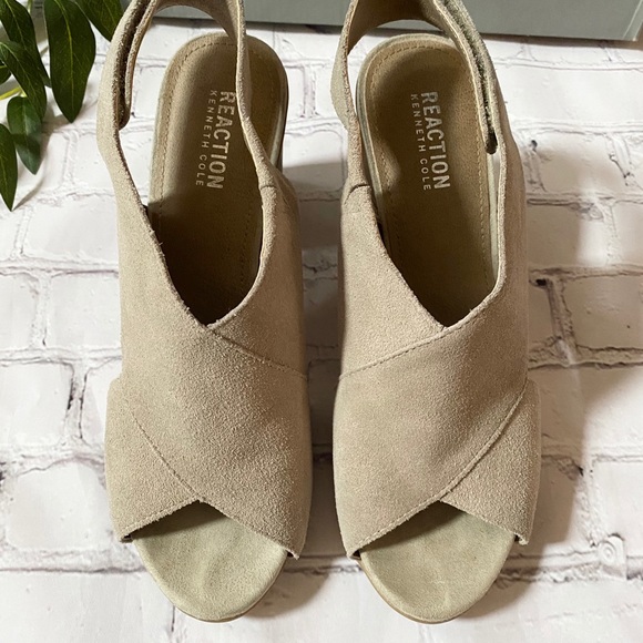 Kenneth Cole Reaction Open Toe Comfort Heels 8.5 - Picture 3 of 8